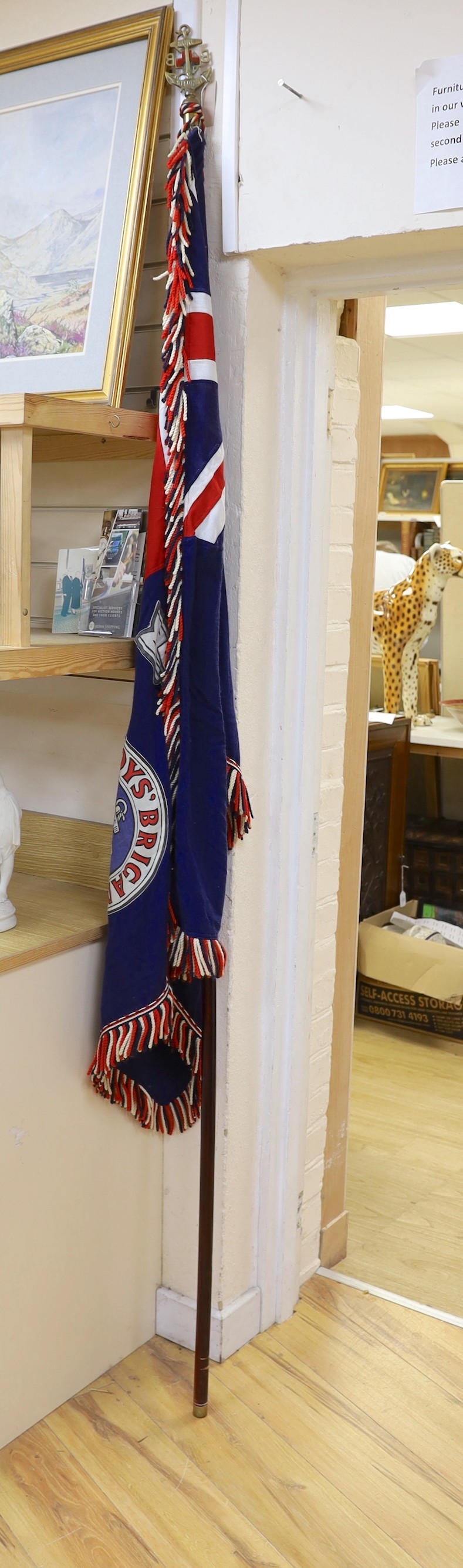A Hurstpierpoint Boy's Brigade processional standard